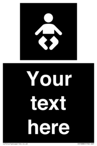 Custom information: black panel baby change